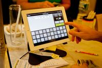 The iPad cash register at Ample Hills Creamery in Prospect Heights, Brooklyn